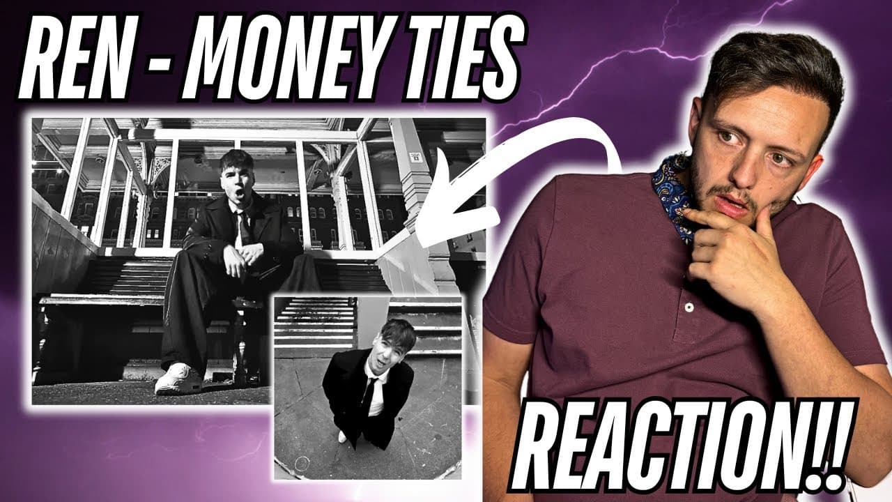 MORE THAN A "RAPPER"?? WOAH. REN - MONEY TIES (LIVE PREMIER REACTION)