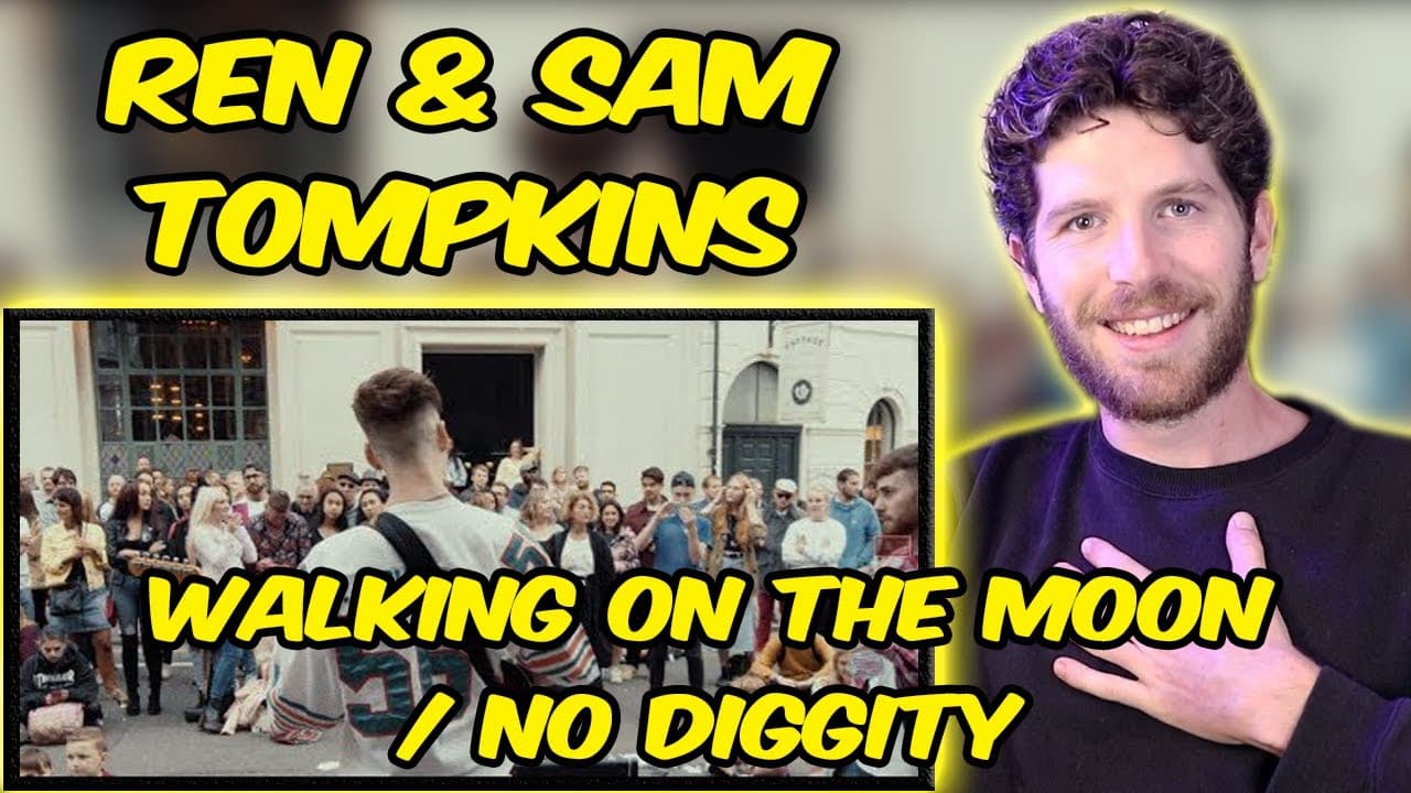 Ren & Sam Tompkins - Walking On The Moon / No Diggity (Live Performance) Reaction