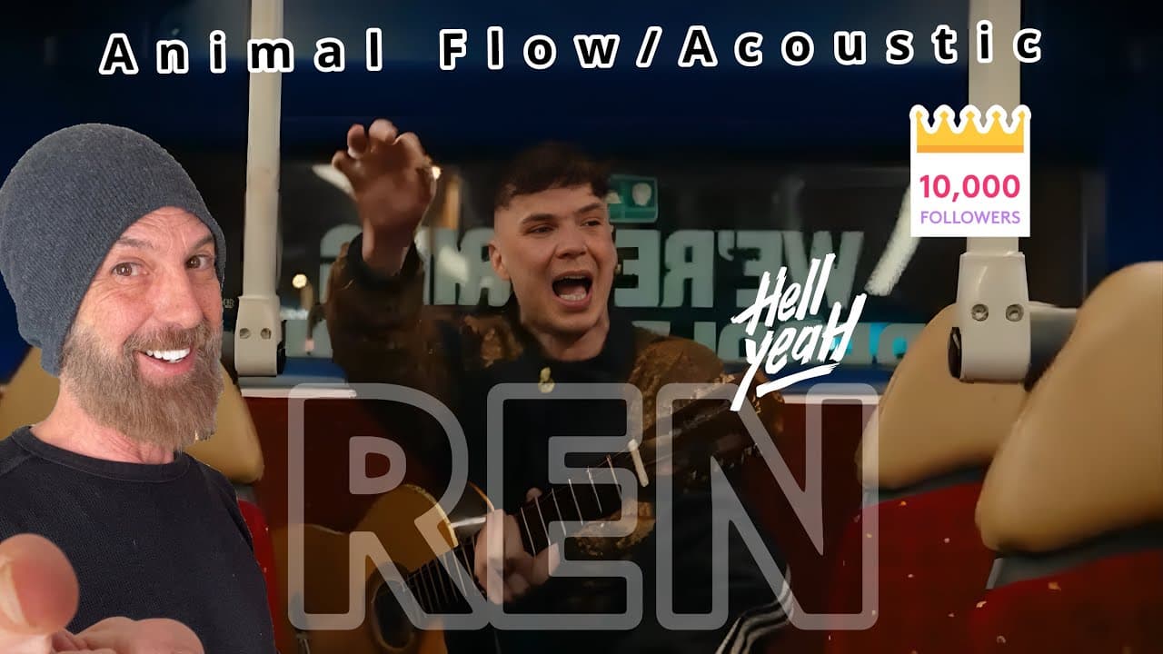 REN'S ANIMAL FLOW Acoustic....PRO GUITARIST REACTS