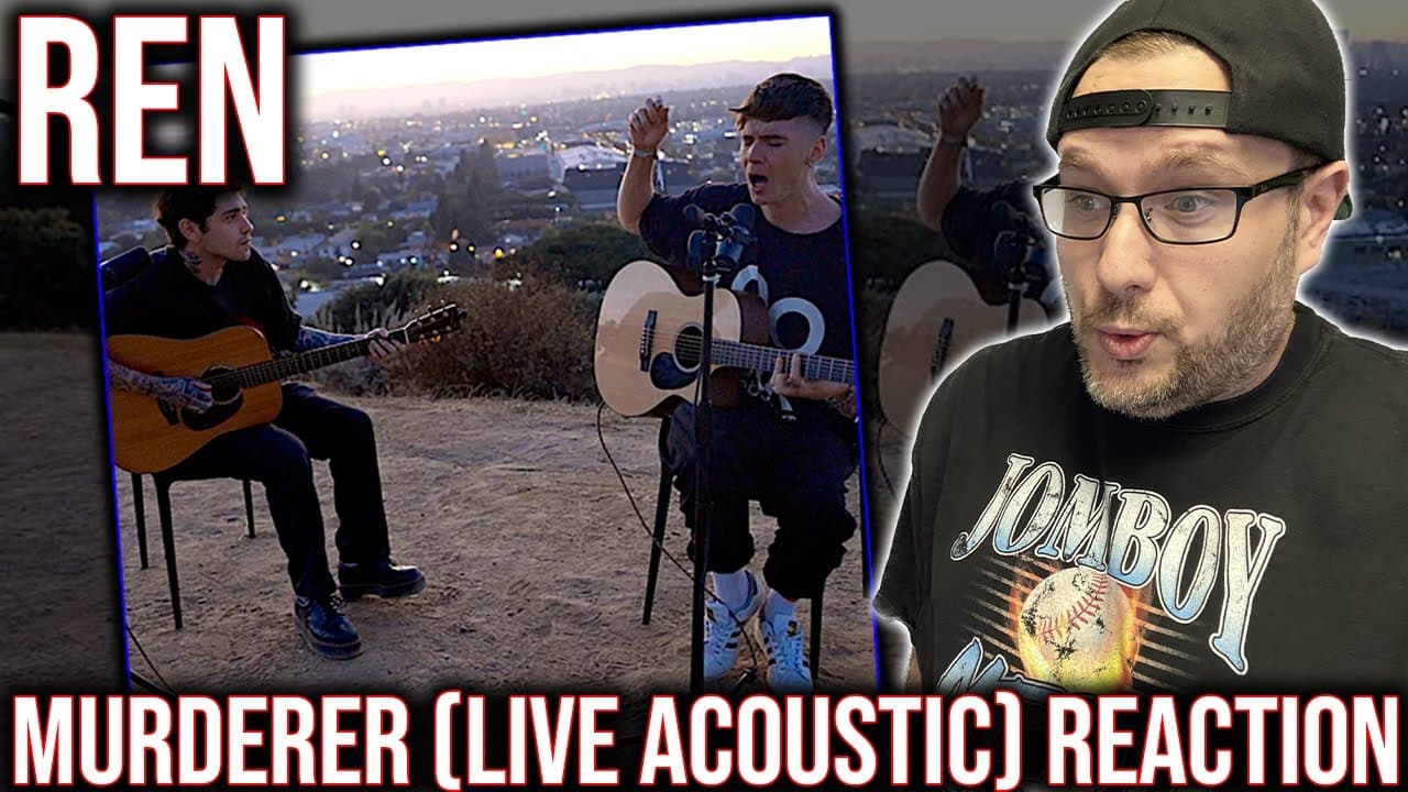 FIRST TIME HEARING "MURDERER" (LIVE ACOUSTIC) BY REN!