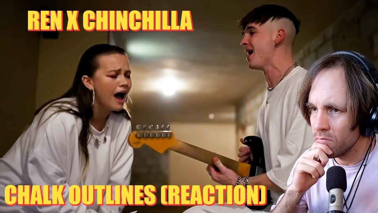 Ren X Chinchilla - Chalk Outlines (Live) 1ST TIME REACTION | I really felt the jam at the end!