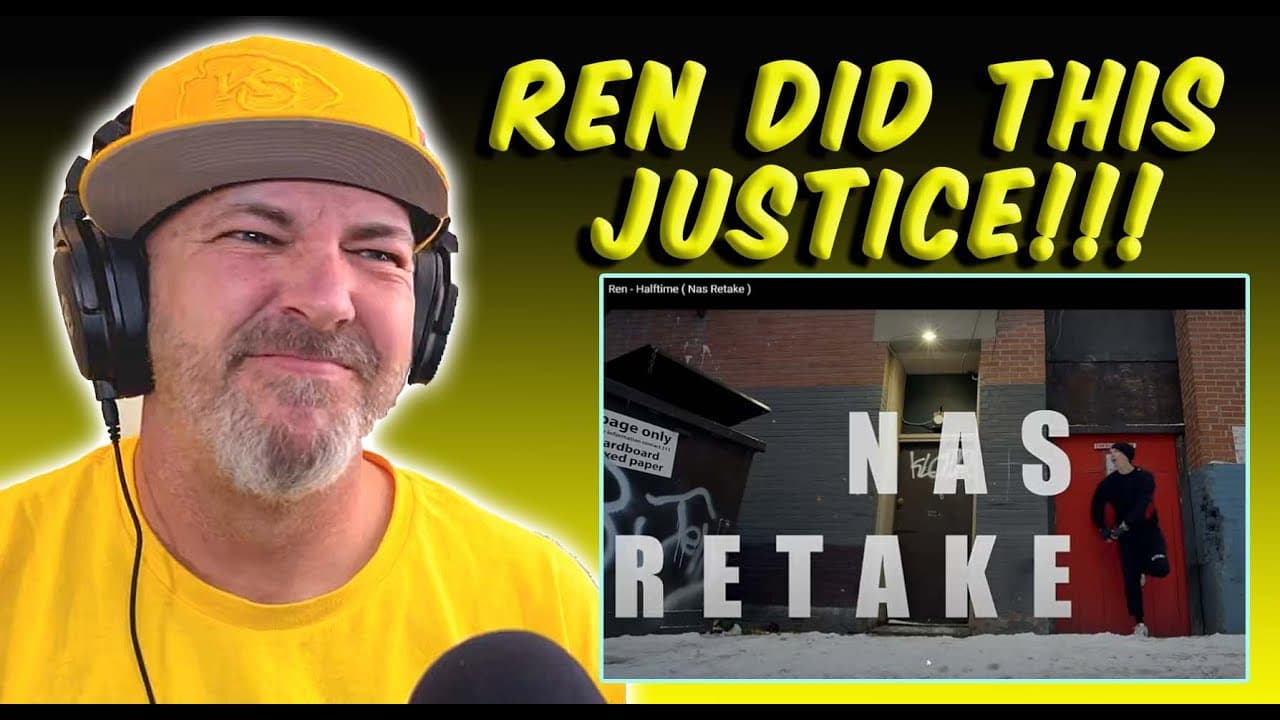 Graffiti Artist REACTS to Ren GillMatic - HalfTime by Nas (Retake) Perfect retake of a Classic!