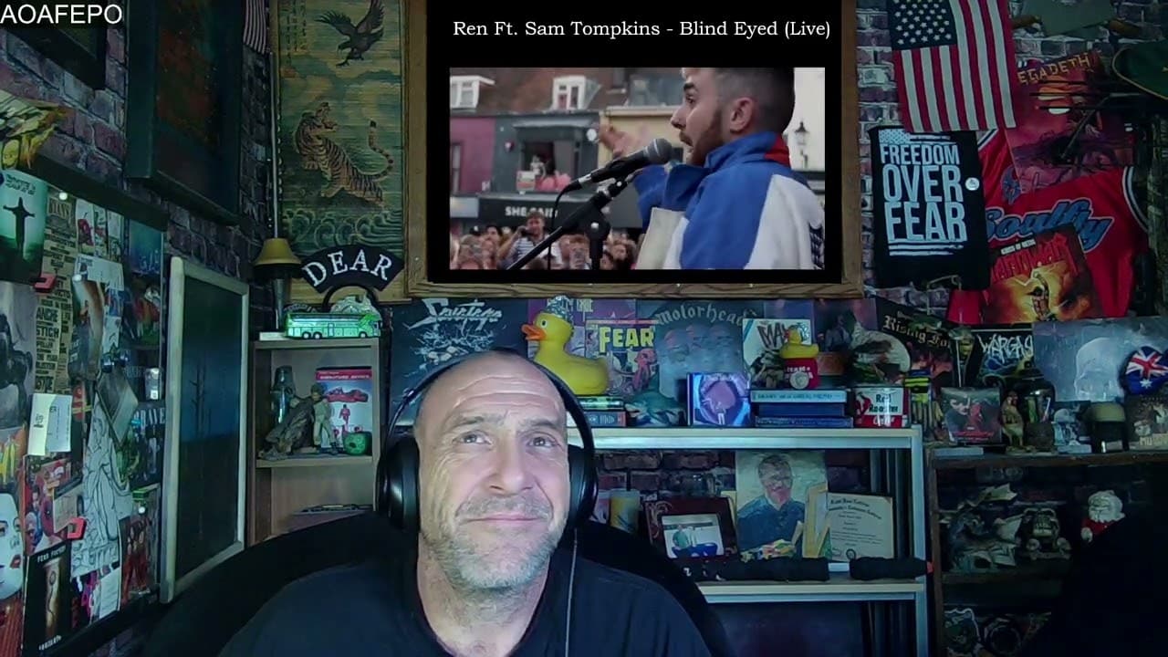 Ren Ft. Sam Tompkins - Blind Eyed (Live) - Reaction with Rollen & links to more.