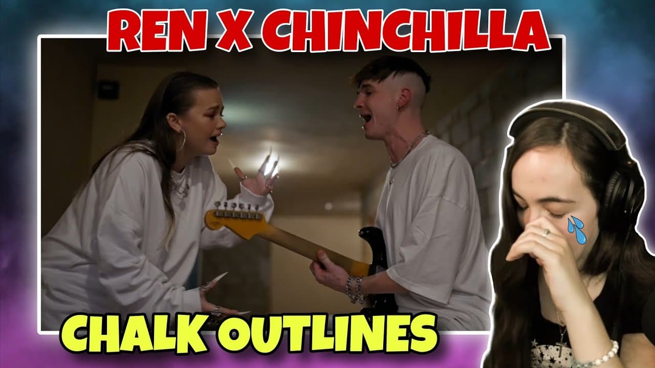 Spectacular! | Ren X Chinchilla - Chalk Outlines (Live) Teen Gen Z reacts!