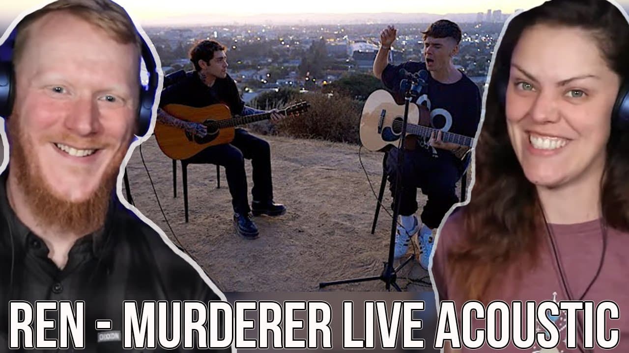 COUPLE React to Ren - Murderer (Live acoustic video) | OFFICE BLOKE DAVE