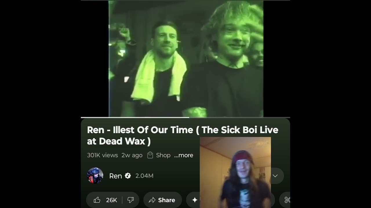 REN- ILLEST OF OUR TIME(LIVE)  FRICKIN AMAZING 💜 🖤  INDEPENDENT ARTIST REACTS