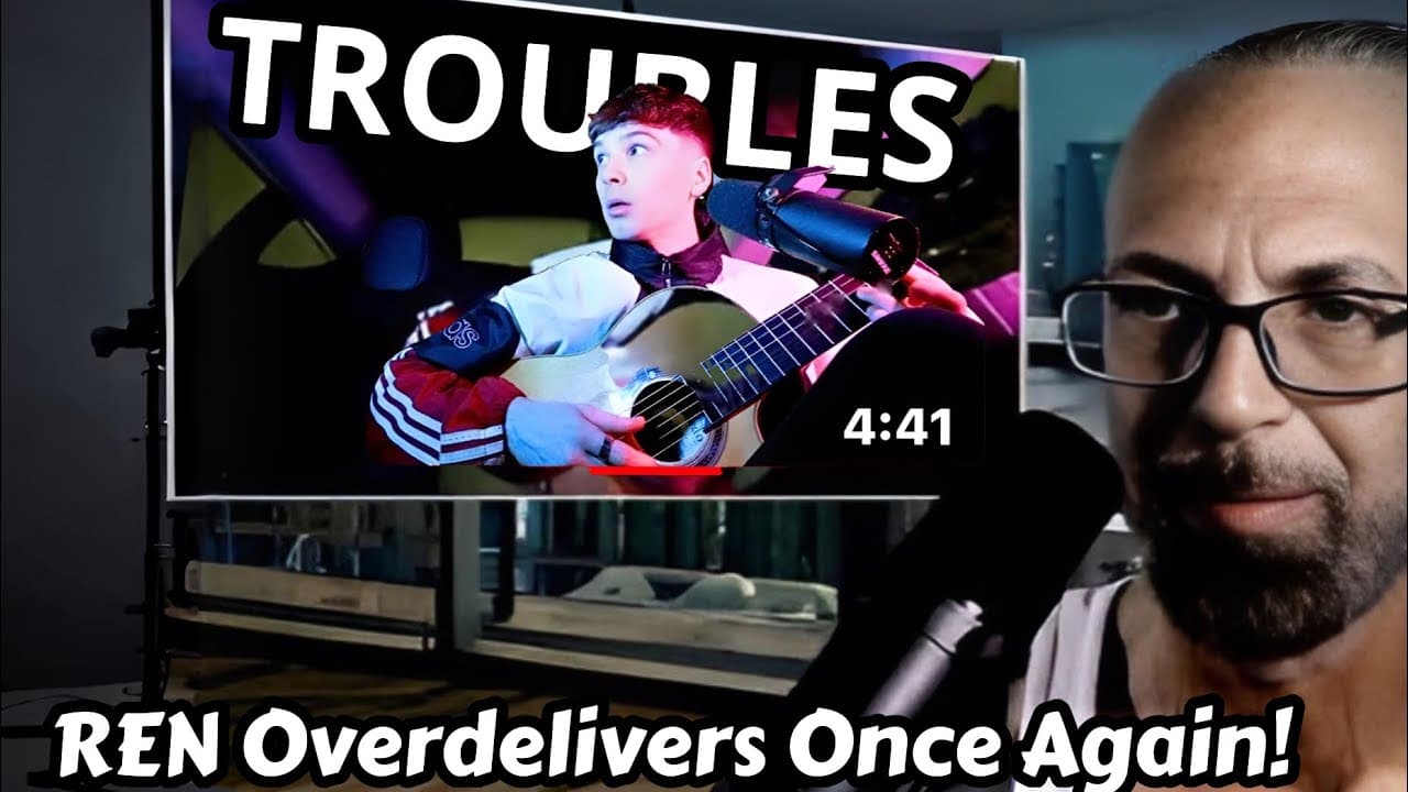 First Reaction to REN's  "TROUBLES" acoustic version Hits The Right Chords- Pro Guitarist Reacts