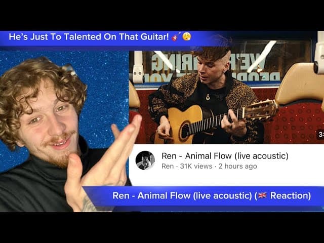 Ren - Animal Flow (Live Acoustic) || Reaction || This Must Of Been Hard To Do!