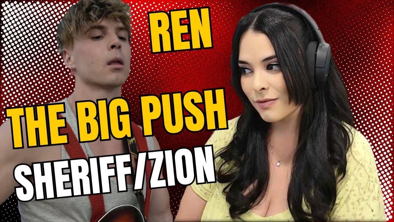 AbiGirl's 1st time listen & reaction to "Shot the sherrif" by Ren The big push!