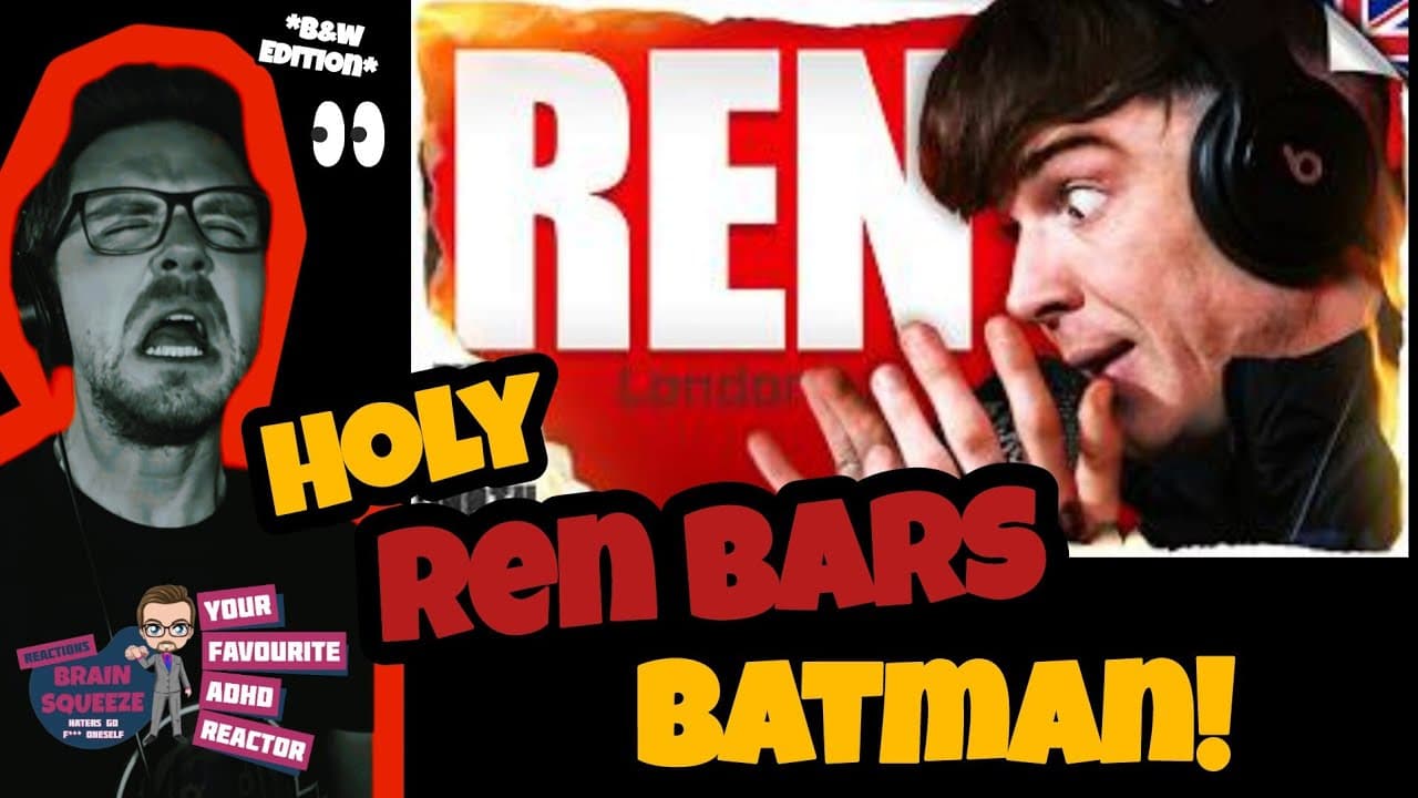 REN, WHAT IN BATMAN BARS?! | REN - FIRE IN THE BOOTH (ADHD REACTION) *B&W Edition*