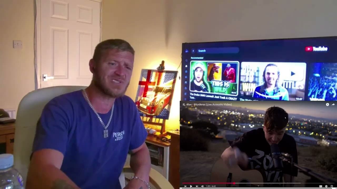 First Time Reaction To Ren - Murderer (live Acoustic Video)