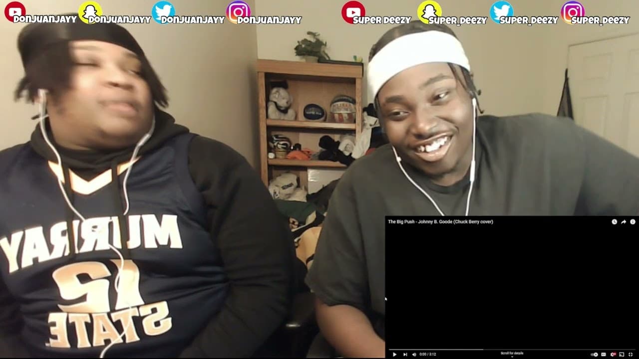 THE DRUMMER IS FIRE!!! BLOODLINE Reacts to THE BIG PUSH -  JOHNNY B. GOODE (CHUCK BERRY COVER)