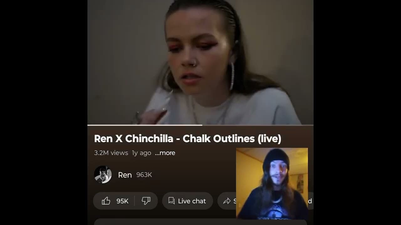 REN X CHINCHILLA- CHALK OUTLINES(LIVE)  THIS GOT ME OPENING UP MAN 💖🖤 INDEPENDENT ARTIST REACTS