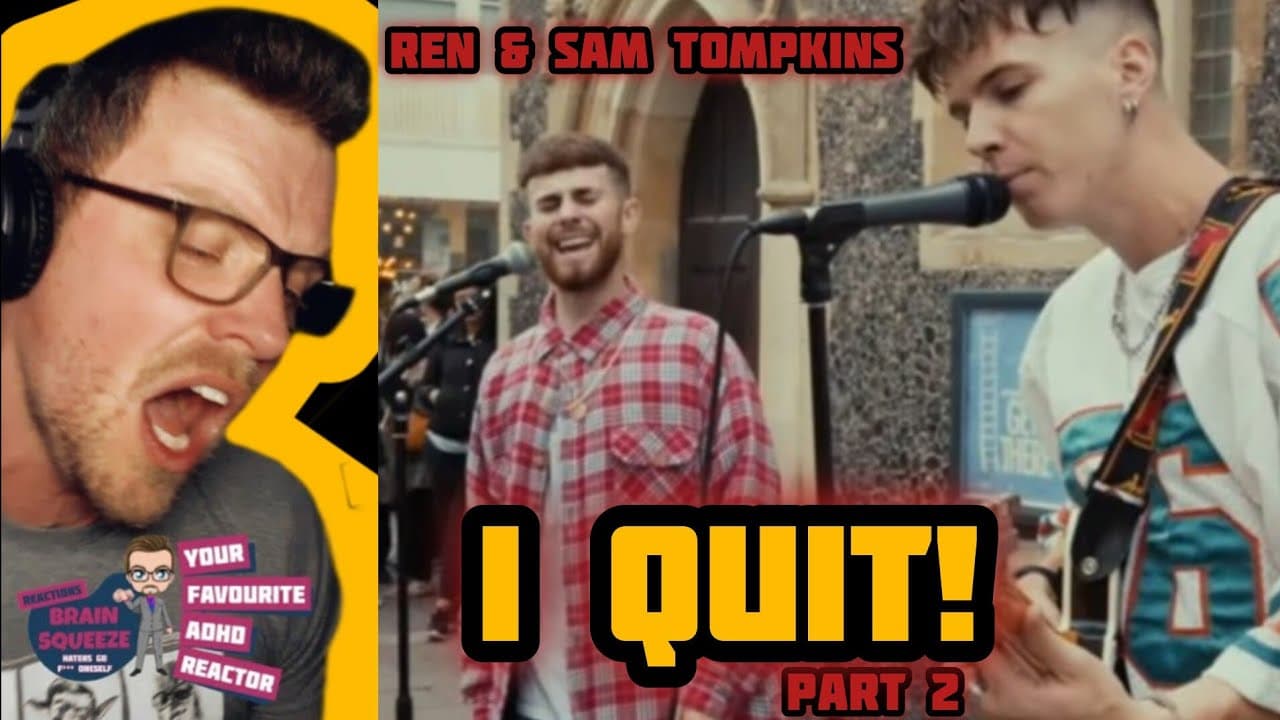 REN & SAM TOMPKINS - WALKING ON THE MOON / NO DIGGITY  (ADHD Reaction) | I QUIT YOUTUBE AGAIN!!!!