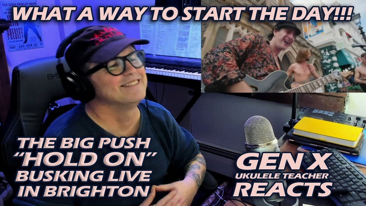 First Reaction to, Hold On, by The Big Push. Busking in Brighton