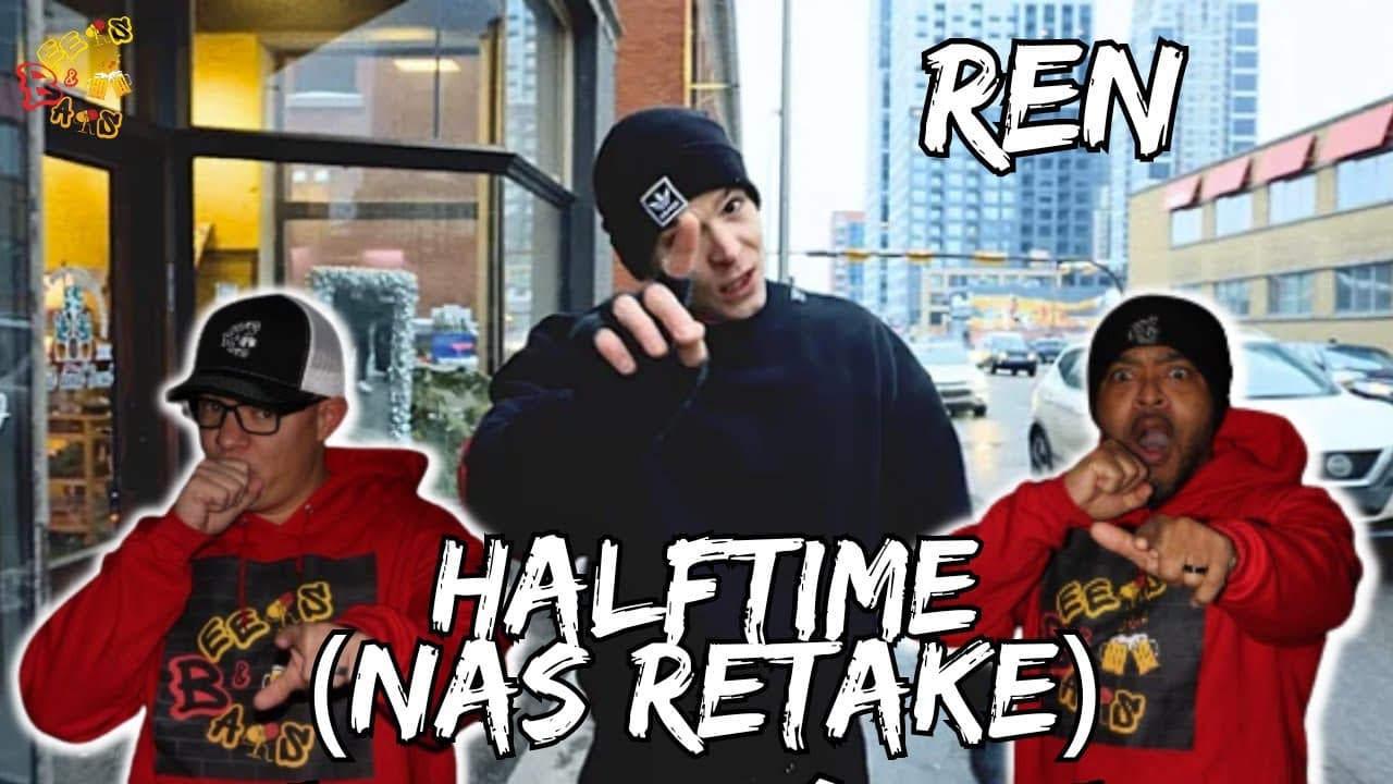 REN PAYS ULTIMATE HOMAGE TO NAS!!!!! | Americans React to Ren - Halftime
