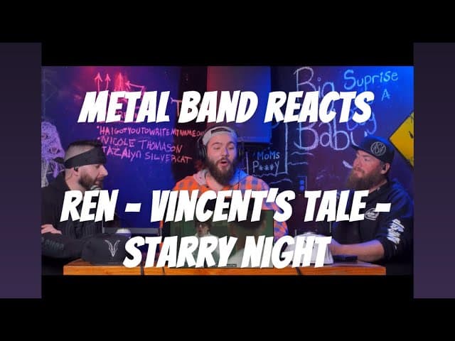 THIS IS INSANE | Metal Band Reacts to Vincent’s Tale - Starry Night - @RenMakesMusic 