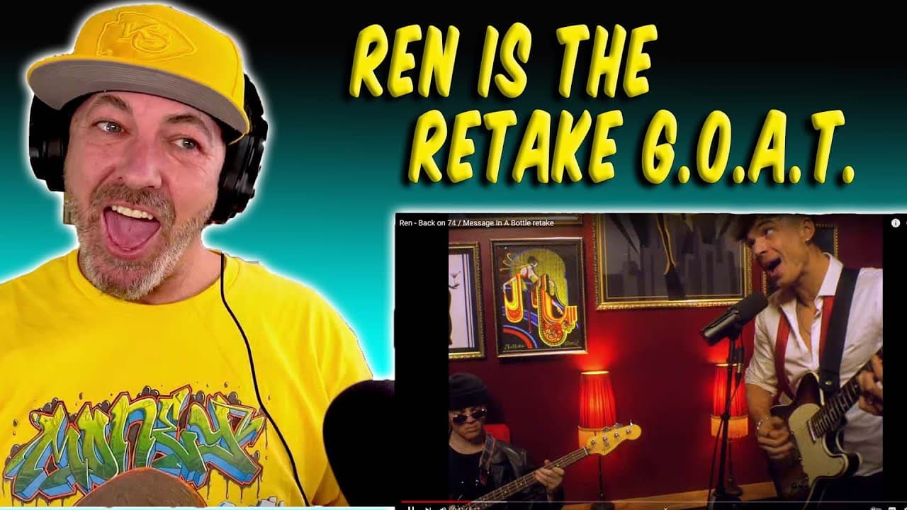 Graffiti Artist REACTS to Ren - Back on 74 / Message in a Bottle RETAKES! No one does this better!