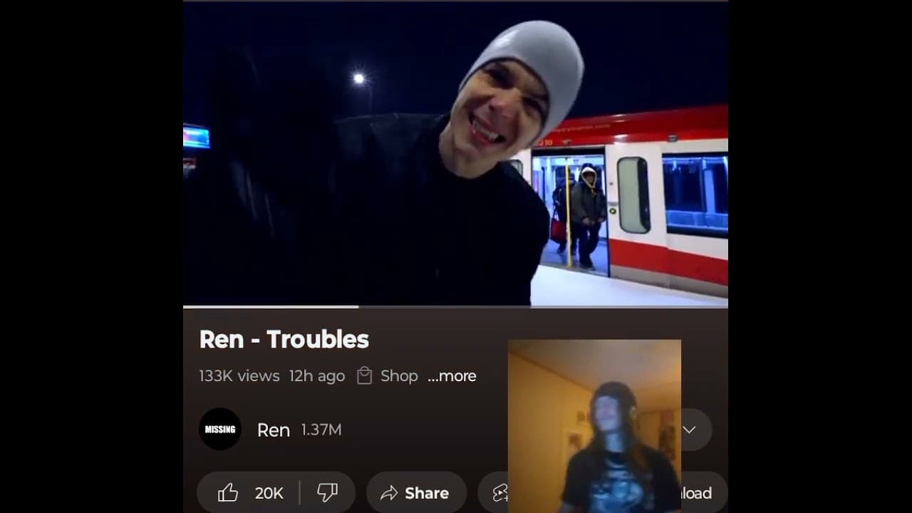 REN- TROUBLES  THIS IS ONE OF MY FAVORITES HE HAS MADE 💜 🖤  INDEPENDENT ARTIST REACTS