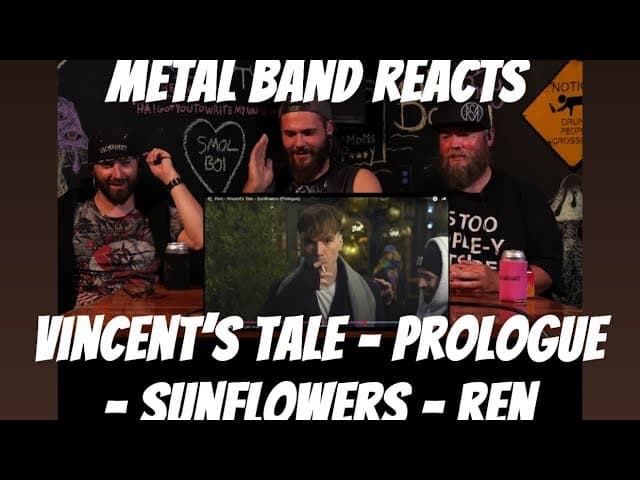FIRST TIME LISTENING | Metal Band Reacts to Vincent’s Tale - Prologue (Sunflowers) - @RenMakesMusic 