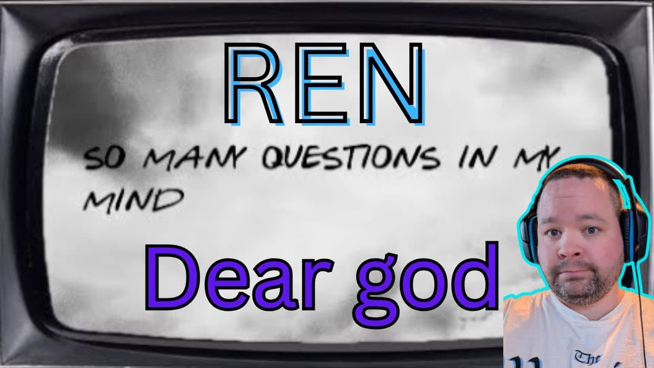 Ren - Dear god (Official Lyric Video) First time Reaction!