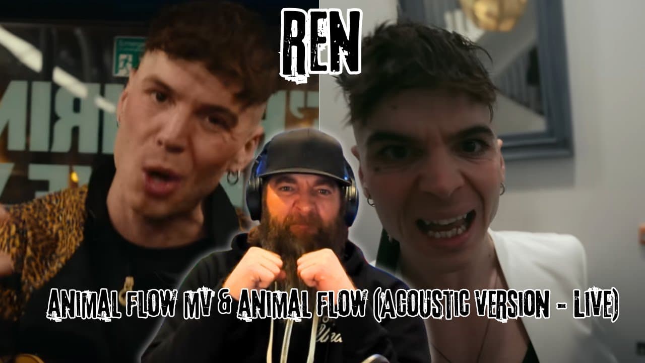 Ren - Animal Flow MV & Animal Flow (Live Acoustic Video) MUSIC VIDEO REACTION!