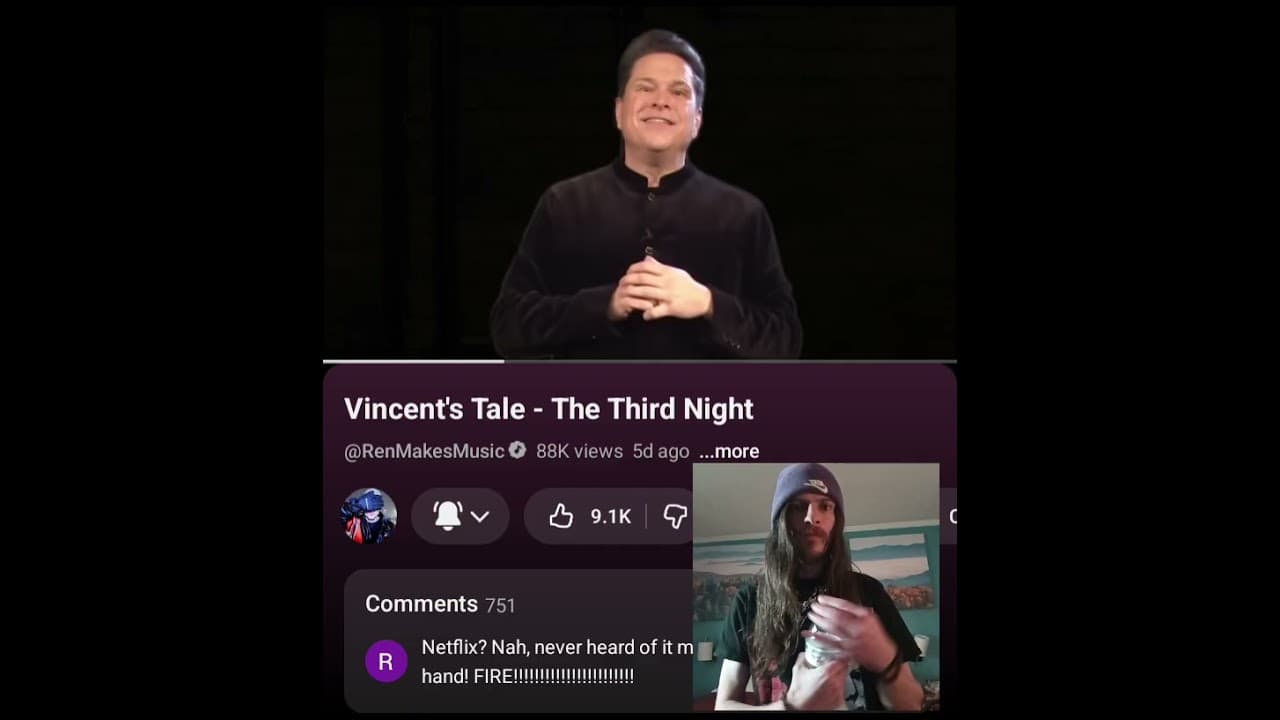 REN- VINCENT'S TALE- THE THIRD NIGHT  HE KNOWS HOW TO DELIVER A MESSAGE 💜🖤 INDEPENDENT ARTIST REACTS