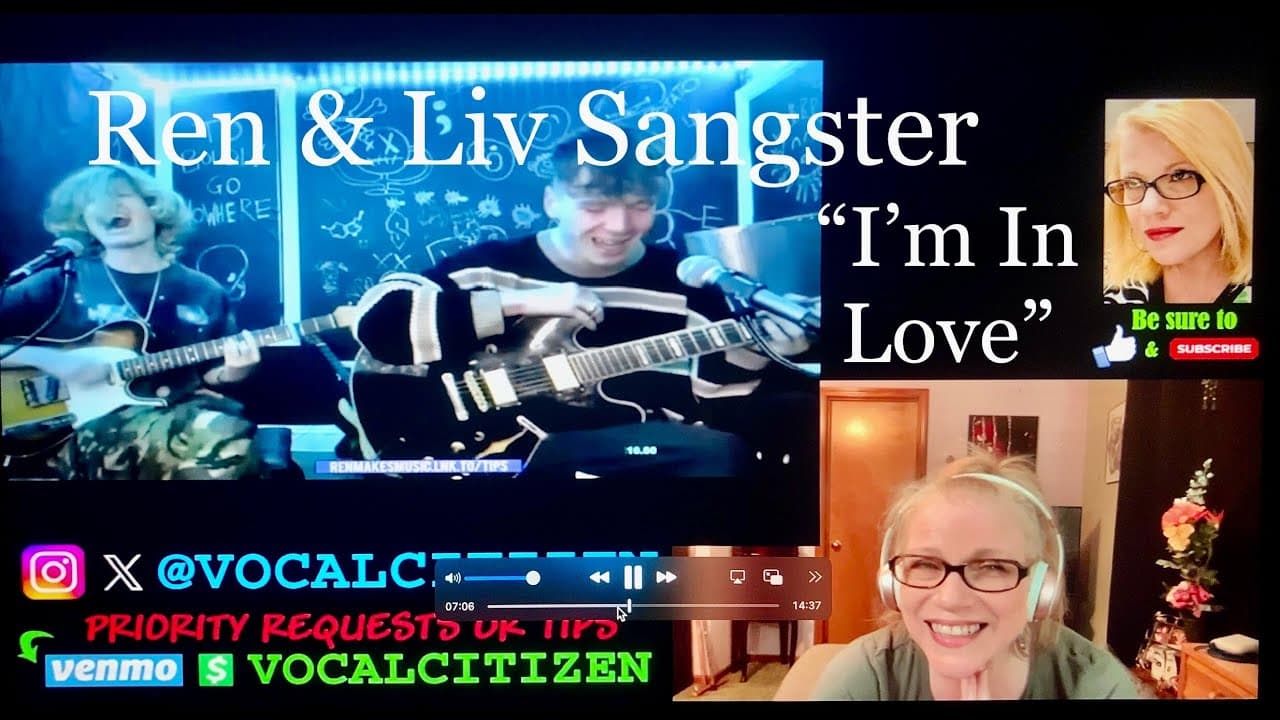 REN & LIV SANGSTER - "I'm In Love" (live) reaction