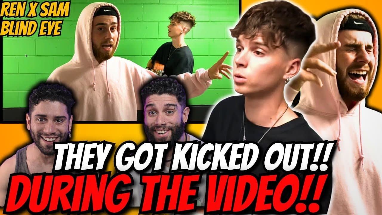 Ren & Sam Tompkins -Blind Eyed Ft. Angry Car Park Attendant-First Time Reaction! Twin Rappers React!