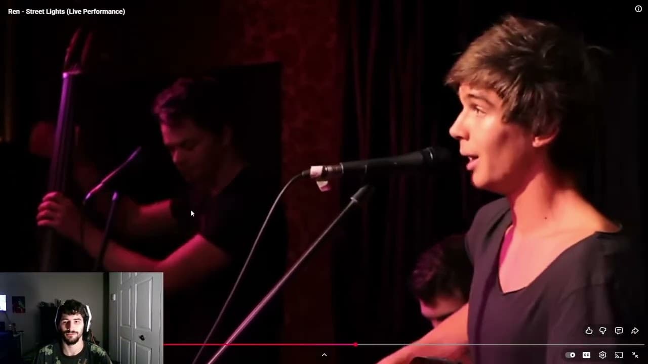 Ashton Reacts to Ren's First Song from 14 YEARS AGO!! (Street Lights (LIVE))