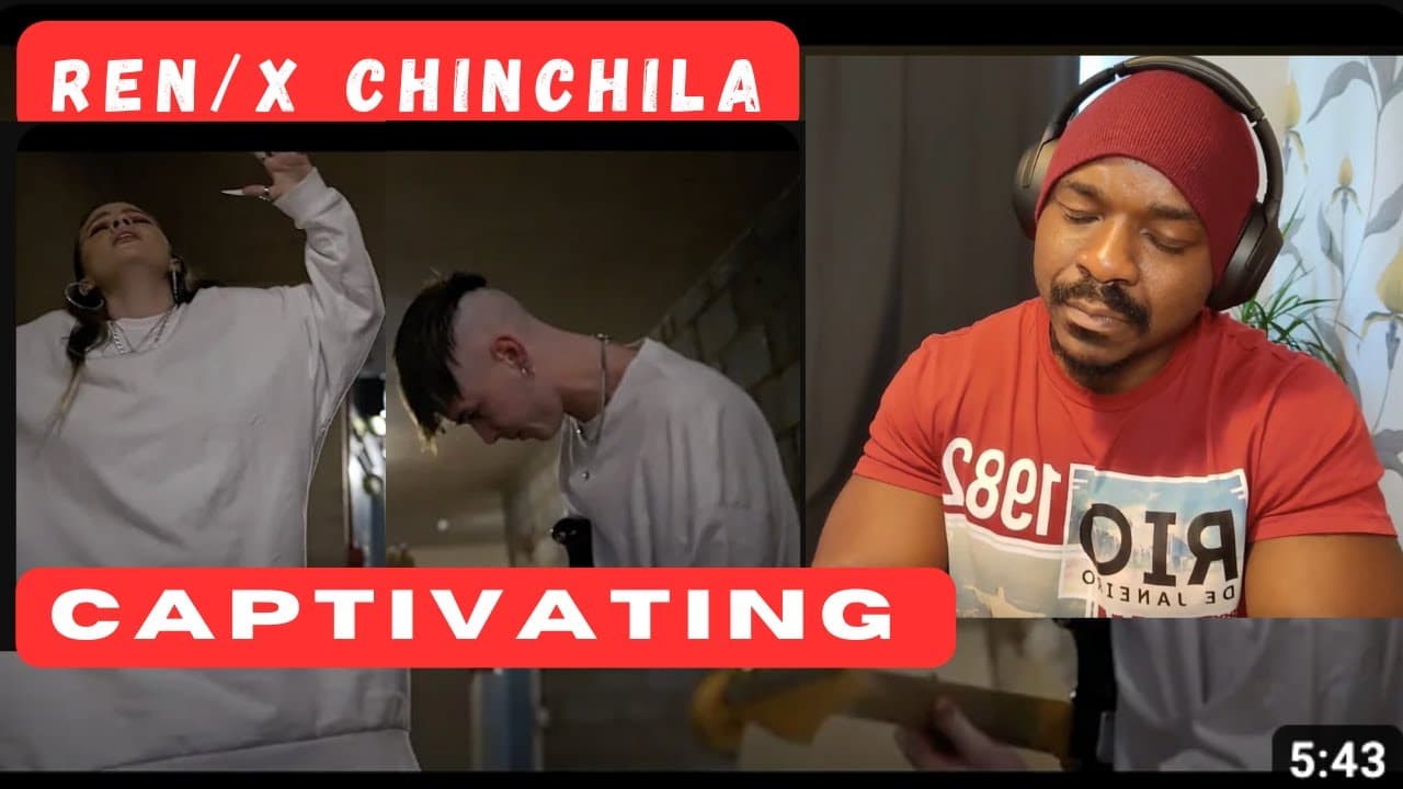 first time reaction / REN / "X CHINCHILA- CHALK OUTLINES (live)".