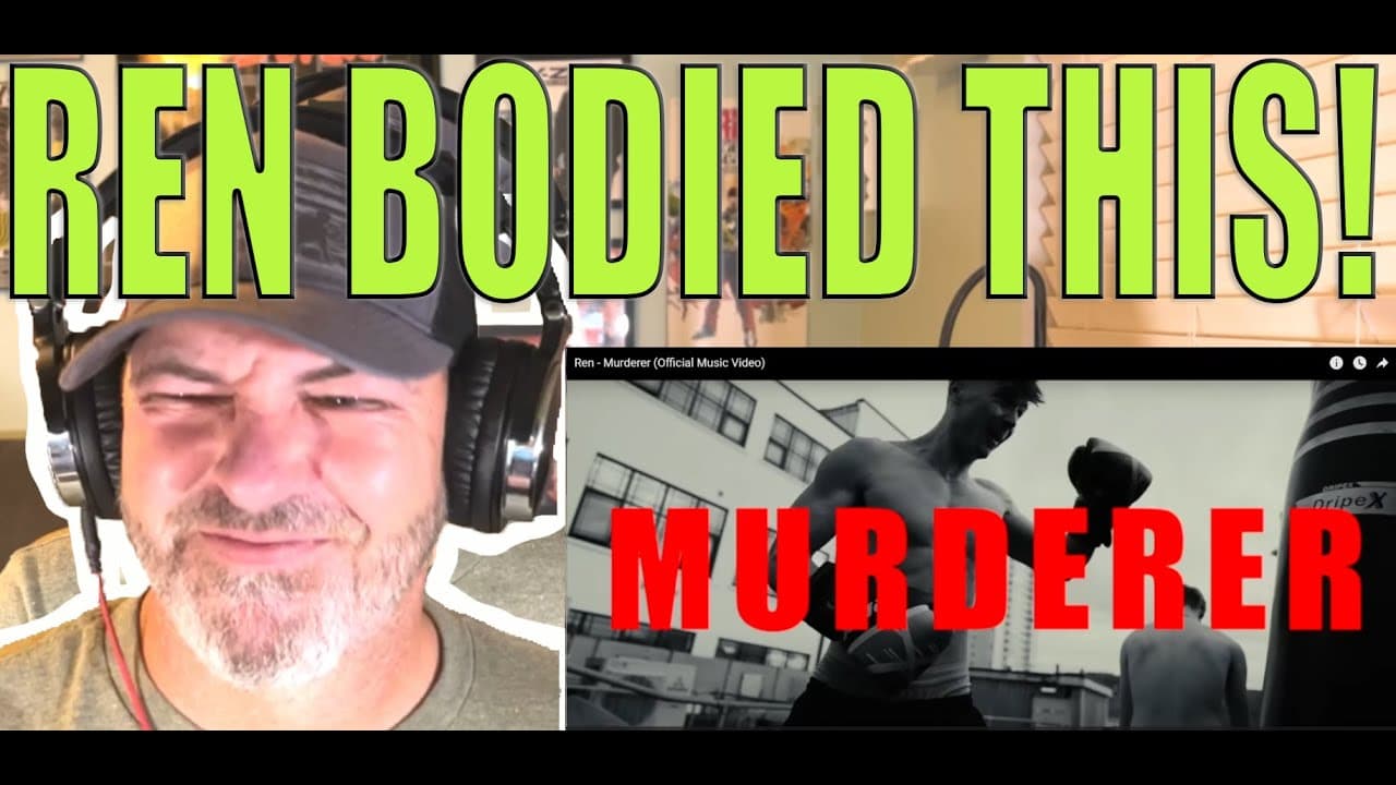American ARMY VETERAN First time watching UK Rapper REN - Murderer