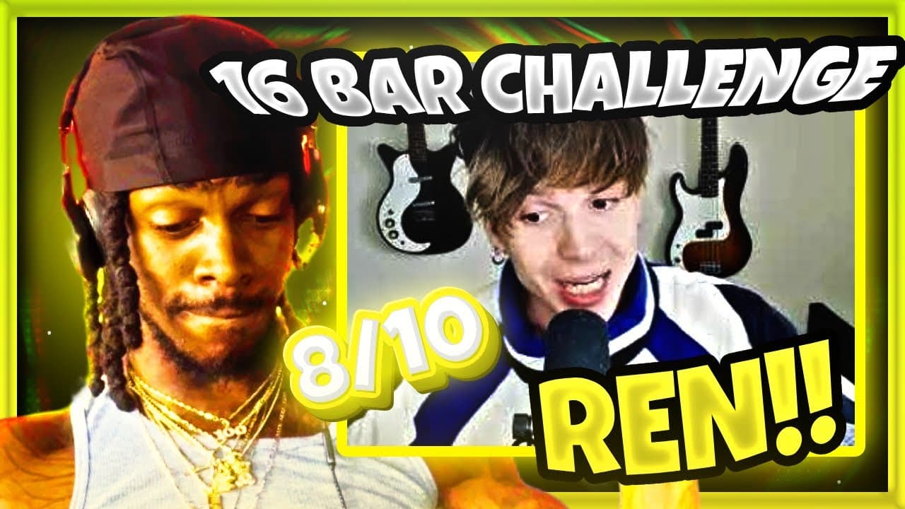 REN 16 BAR CHALLENGE 🙌🏾❤️( AMERICAN REACTION)🐐