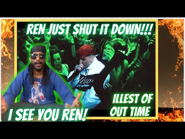 Ren - Illest Of Our Time (The Sick Boi Live at Dead Wax ) | Ren out here KILLIN' IT' Live | Reaction