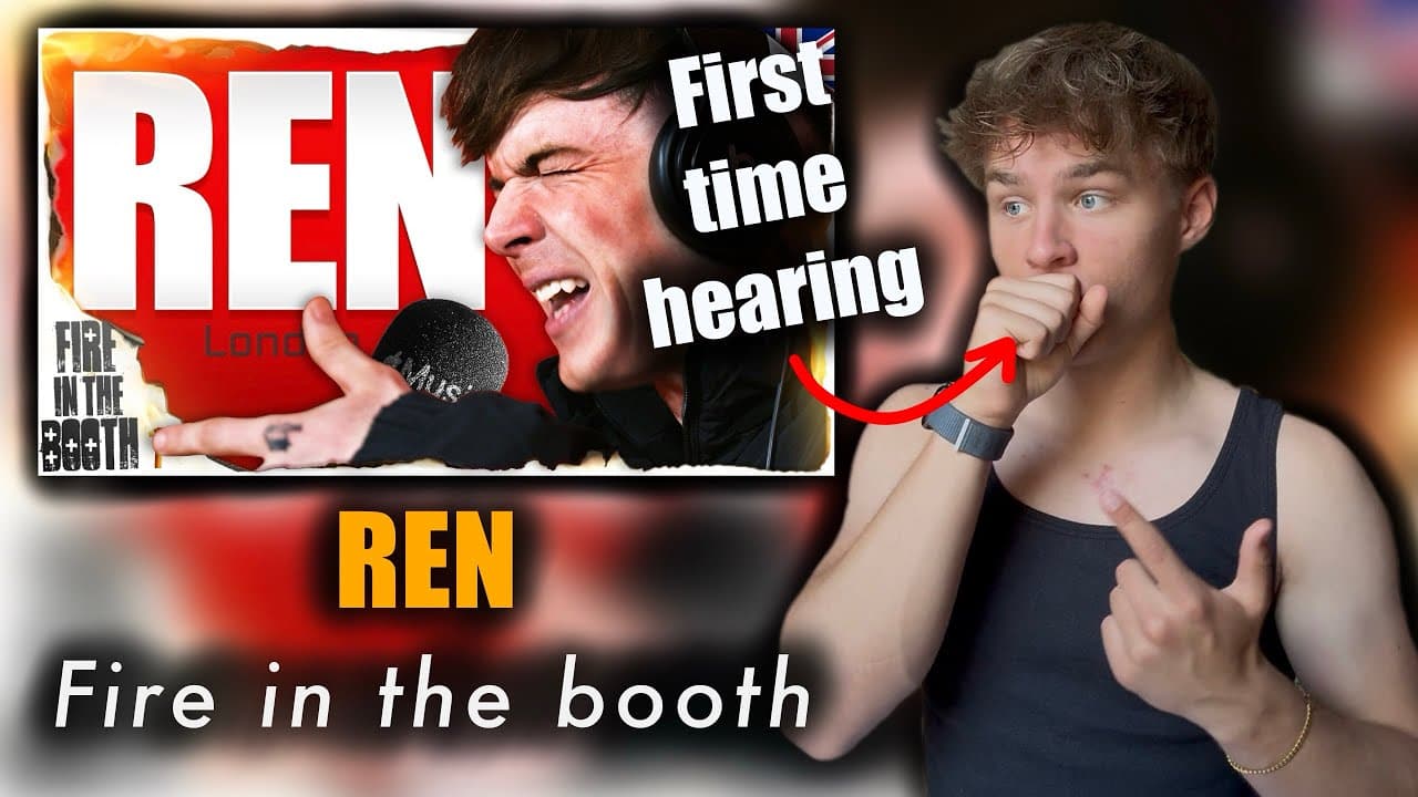 INSANE FLOW | First Time Hearing REN - FIRE IN THE BOOTH | Drummer Reacts
