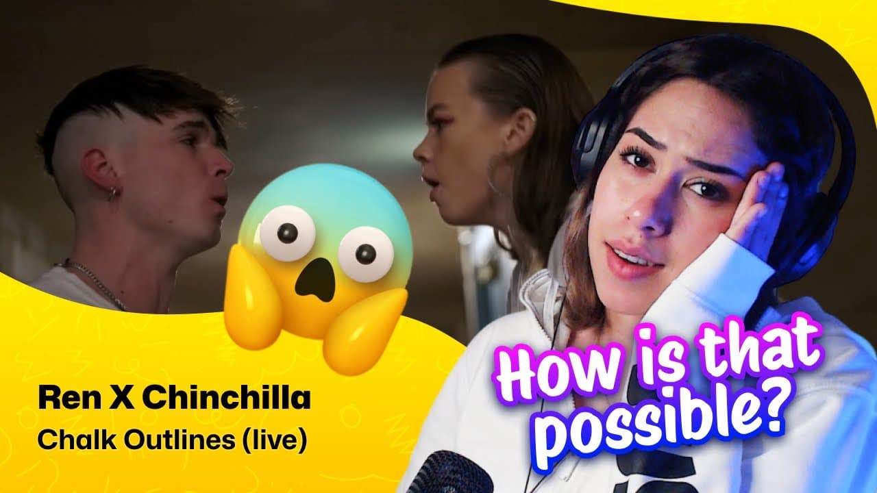 Reaction ▷  Ren - Ren X Chinchilla - Chalk Outlines (live)