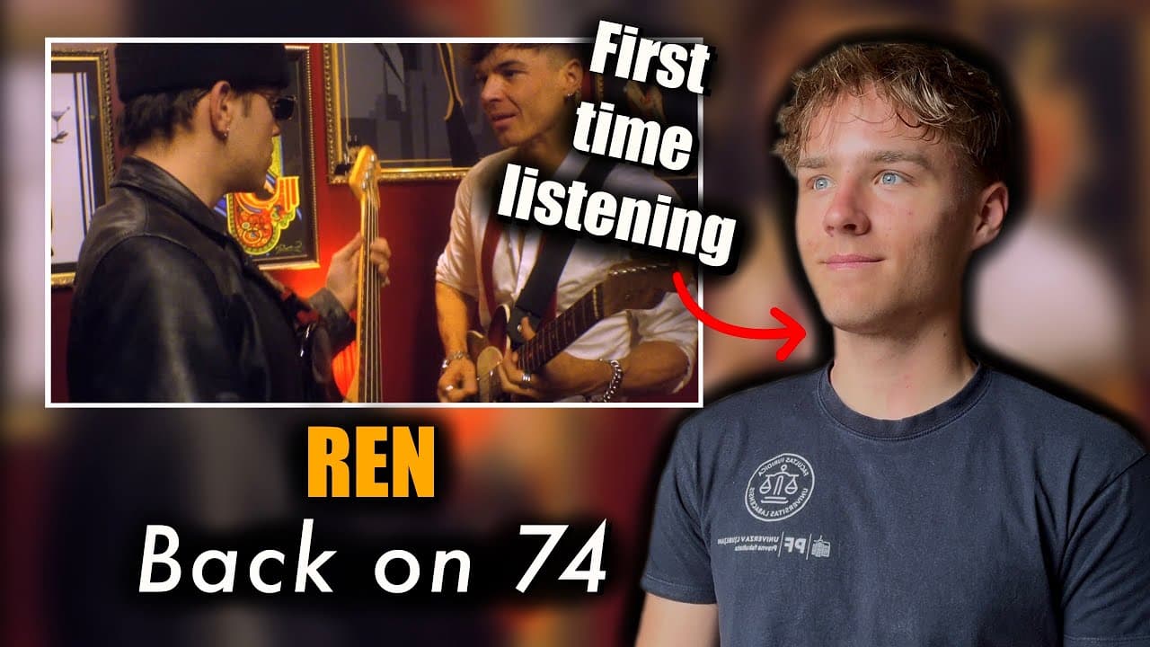 First time hearing REN - BACK ON 74 / MESSAGE IN A BOTTLE | Drummer Reacts