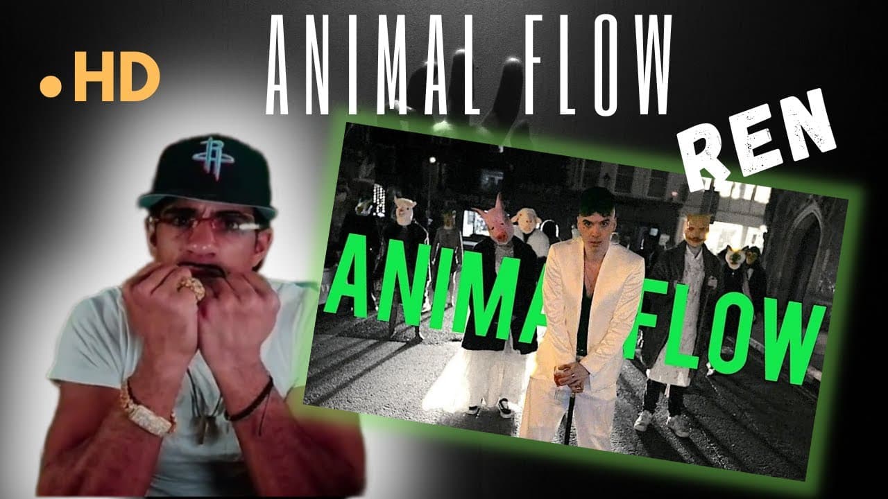 First Time Reaction - Ren -  ANIMAL FLOW  | RAPPER REACTS