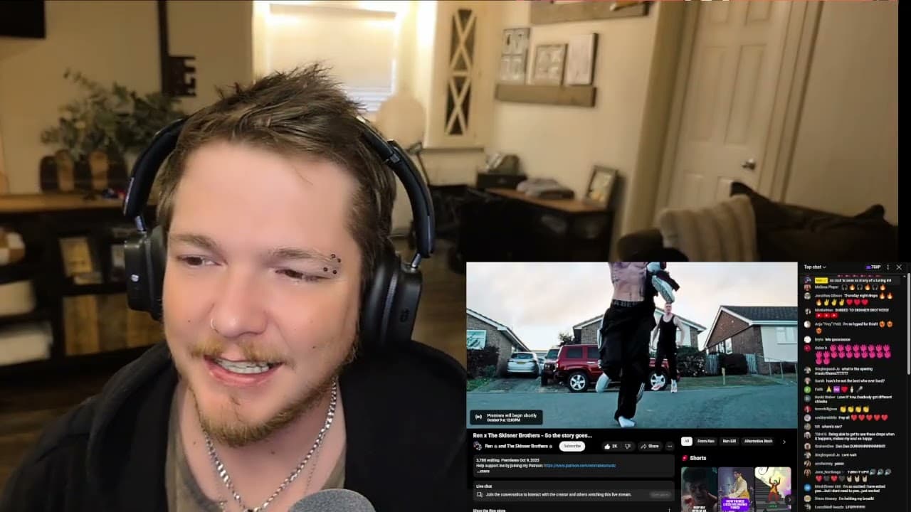 Ren x The Skinner Brothers So it Goes Laggy live react!