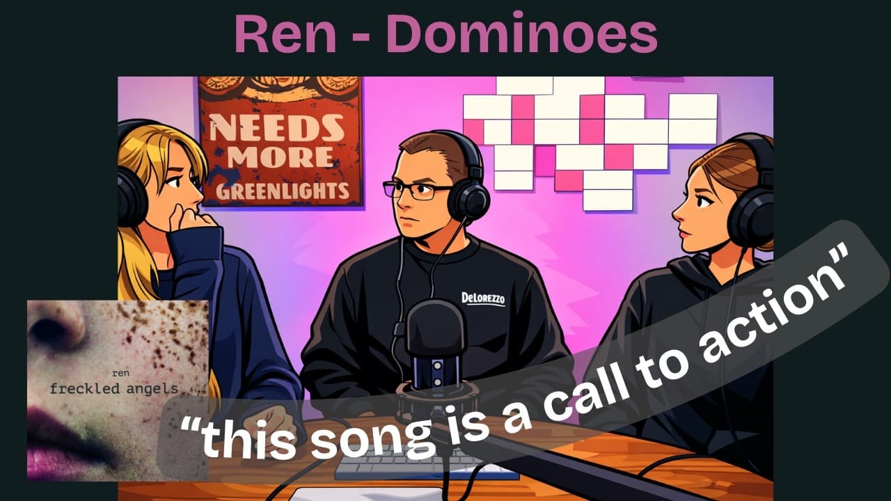 Dad and Daughters Experience Ren - Dominoes #33yearsapart #ren #musicreaction