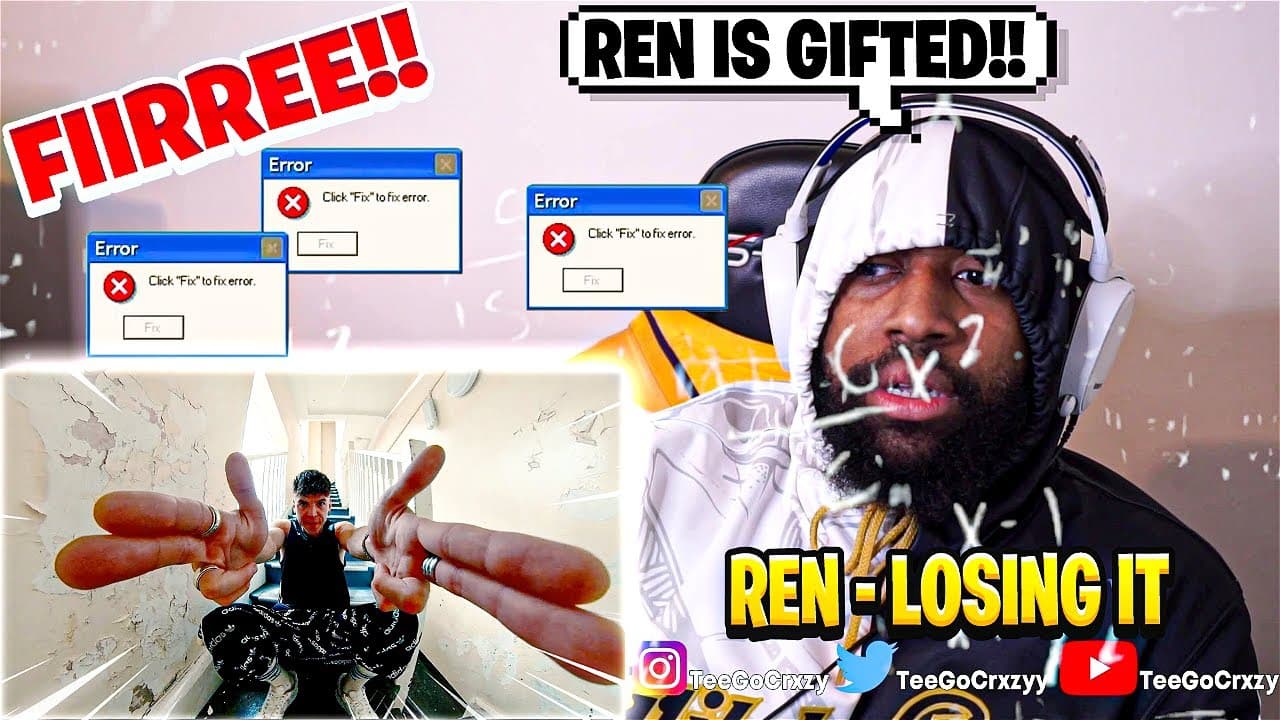 UK WHAT UP🇬🇧!!! HE'S HILARIOUS!! Ren - Losing it (FISHER Rap Version) (REACTION)