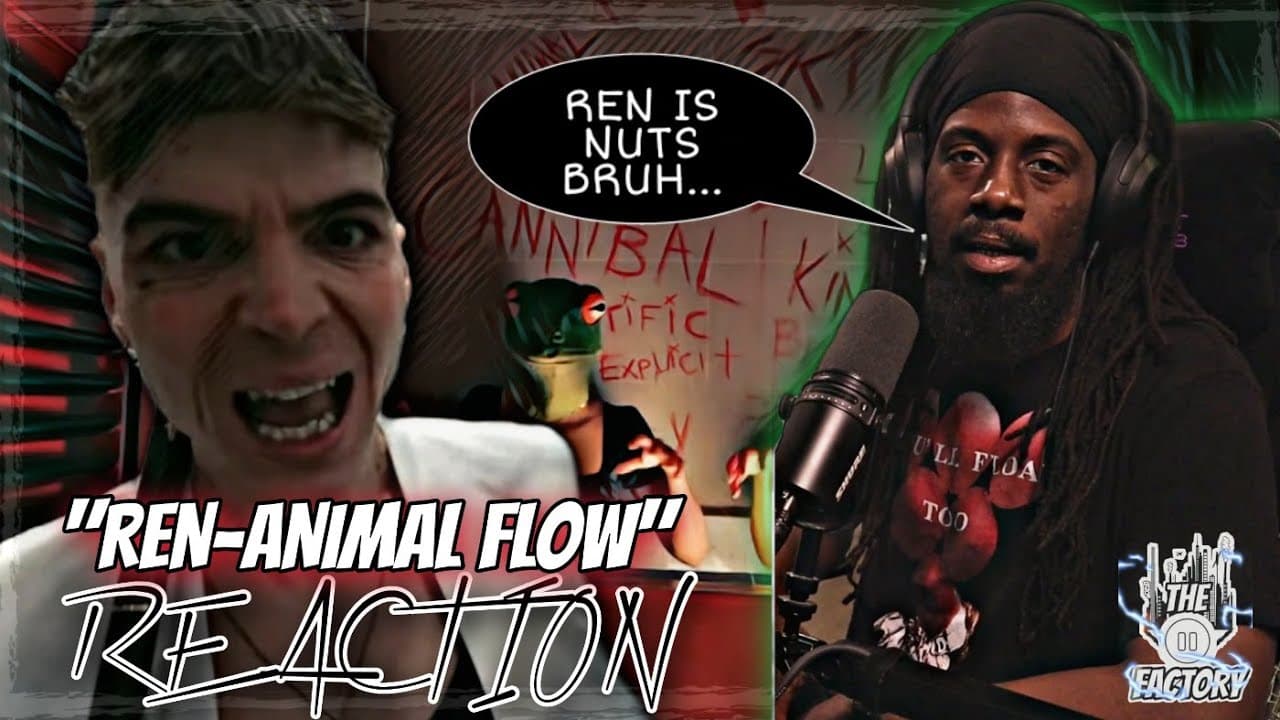 THIS MAN IS MAD LOL..| REN-ANIMAL FLOW (OFFICIAL MUSIC VIDEO) REACTION| #thepausefactory