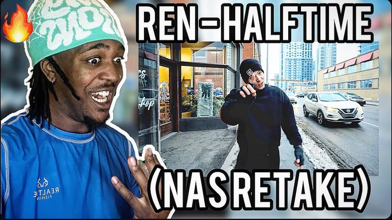 FIRST TIME HEARING Ren - Halftime (Nas Retake) (REACTION)