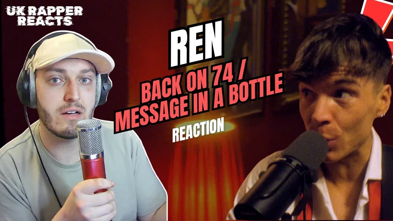 RAPPER REACTS to REN - BACK ON 74 / MESSAGE IN A BOTTLE | Music Reaction | Zee TV