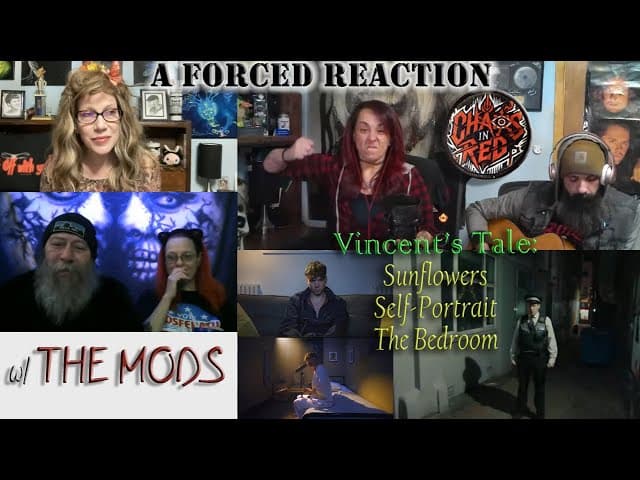 4X REN REACTION! VINCENT'S TALE :  SUNFLOWERS/ SELF-PORTRAIT / THE BEDROOM